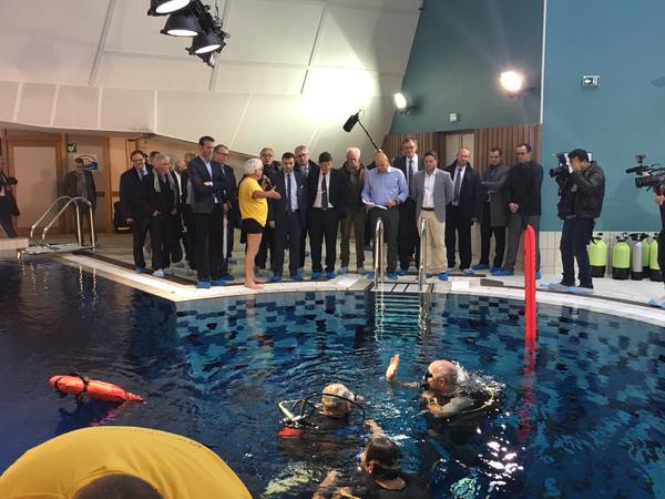 Inauguration du complexe aquatique l’Emeraude à Louvroil 