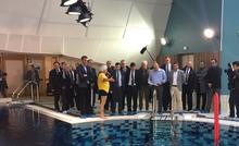 Inauguration du complexe aquatique l’Emeraude à Louvroil 