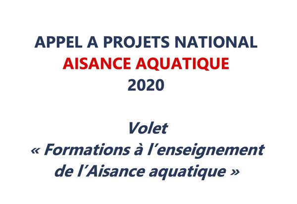 Appel à Projets Aisance Aquatique